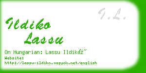 ildiko lassu business card